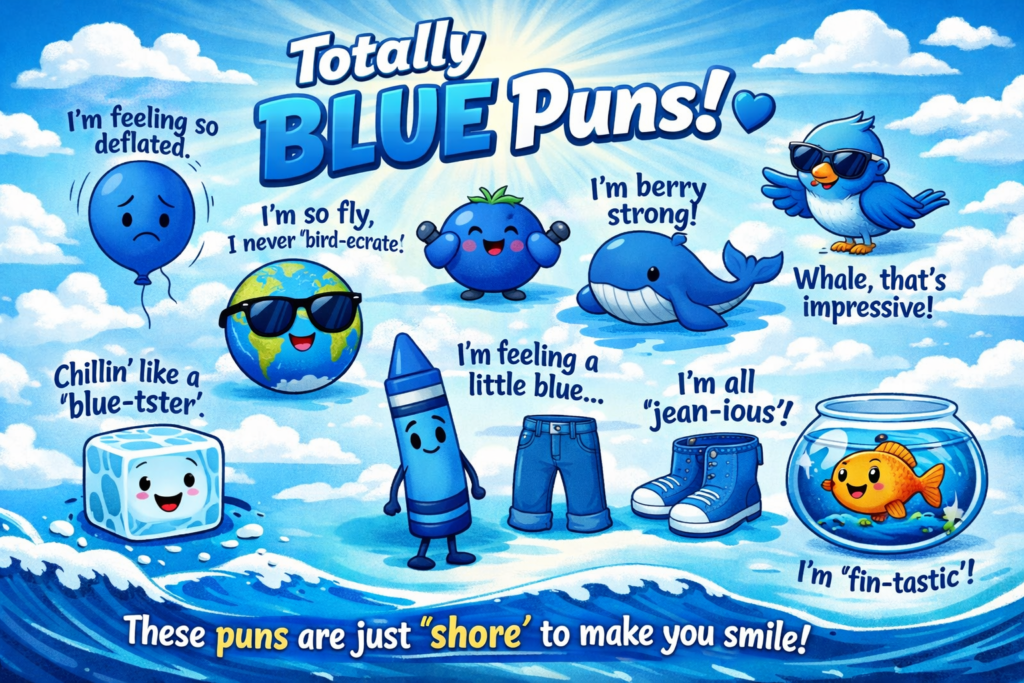 Blue puns