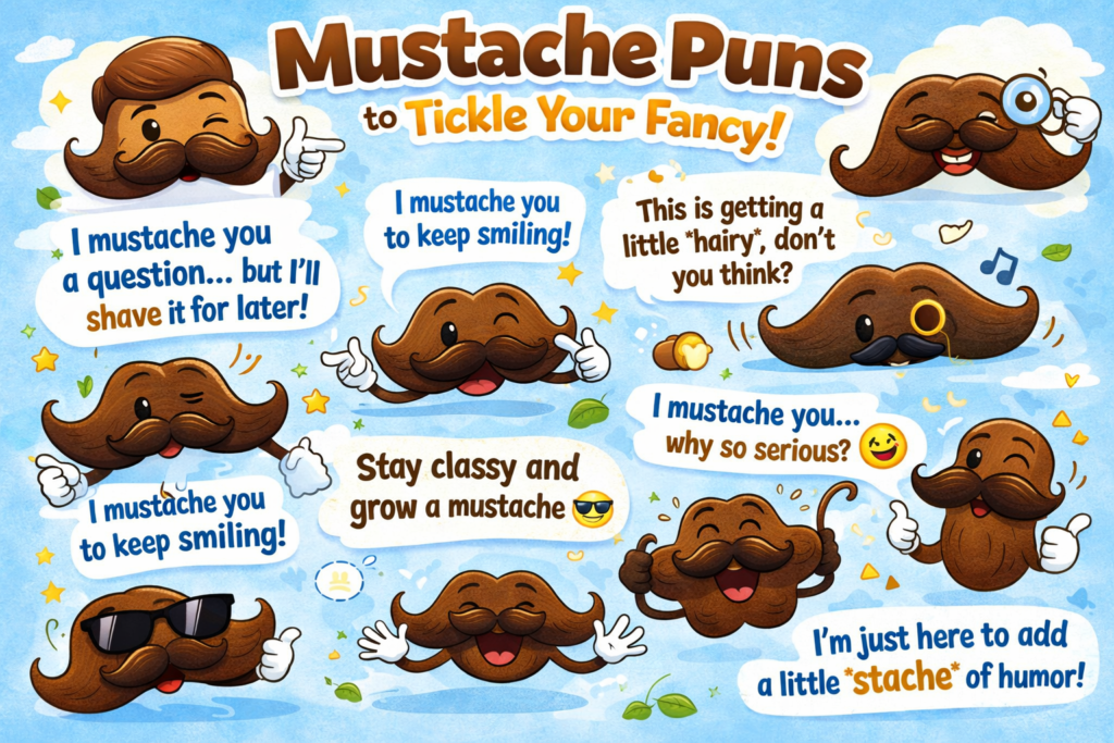 Mustache puns