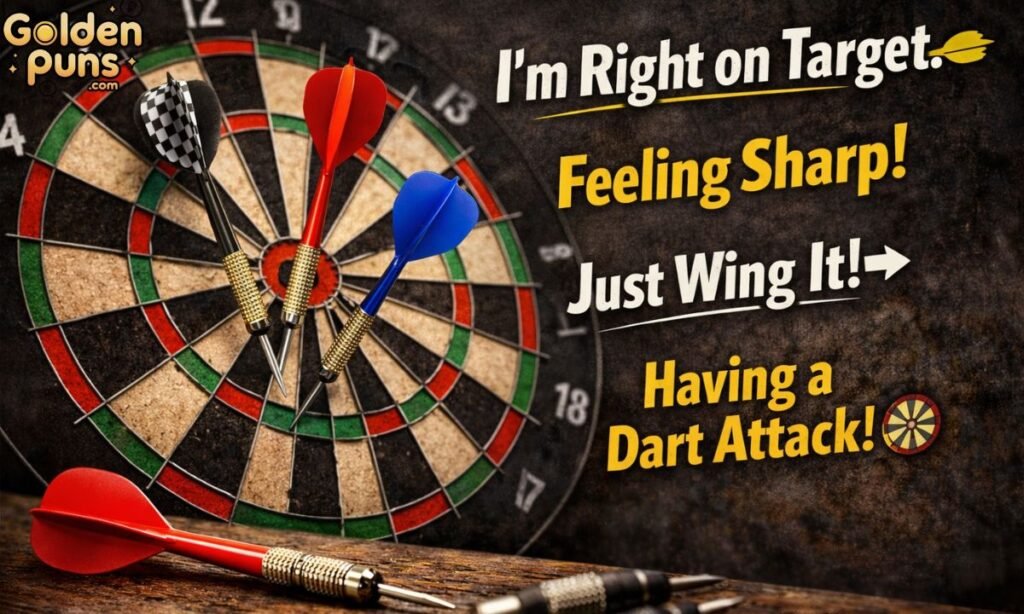 Clever Darts Puns for Instagram