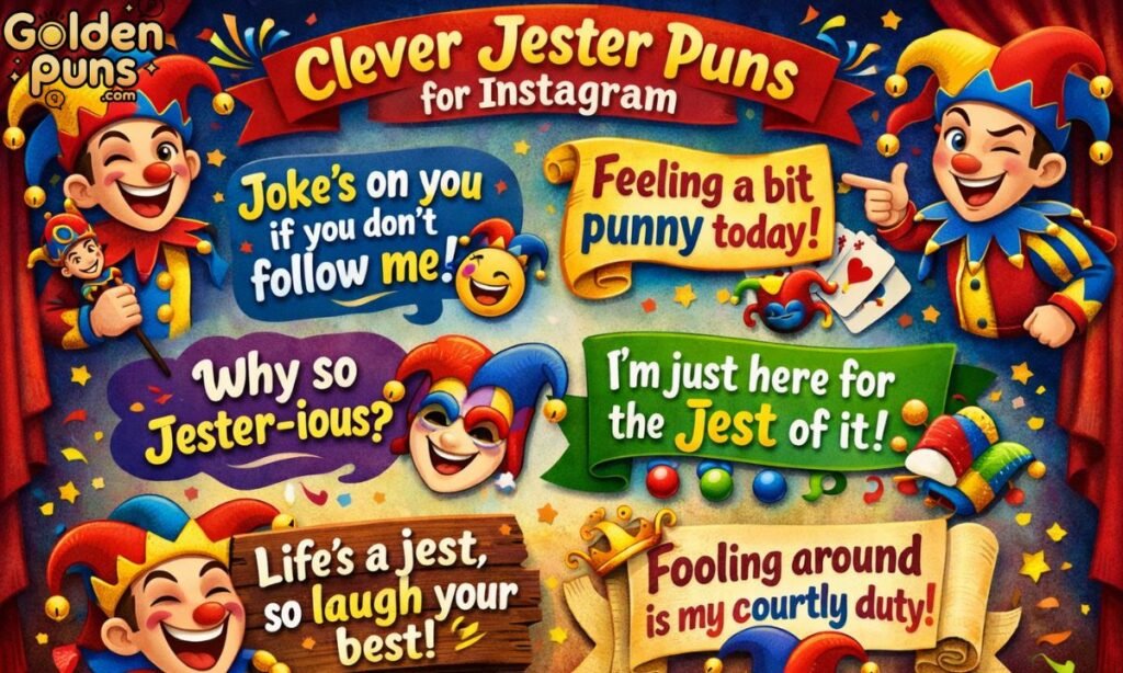 Clever Jester Puns for Instagram