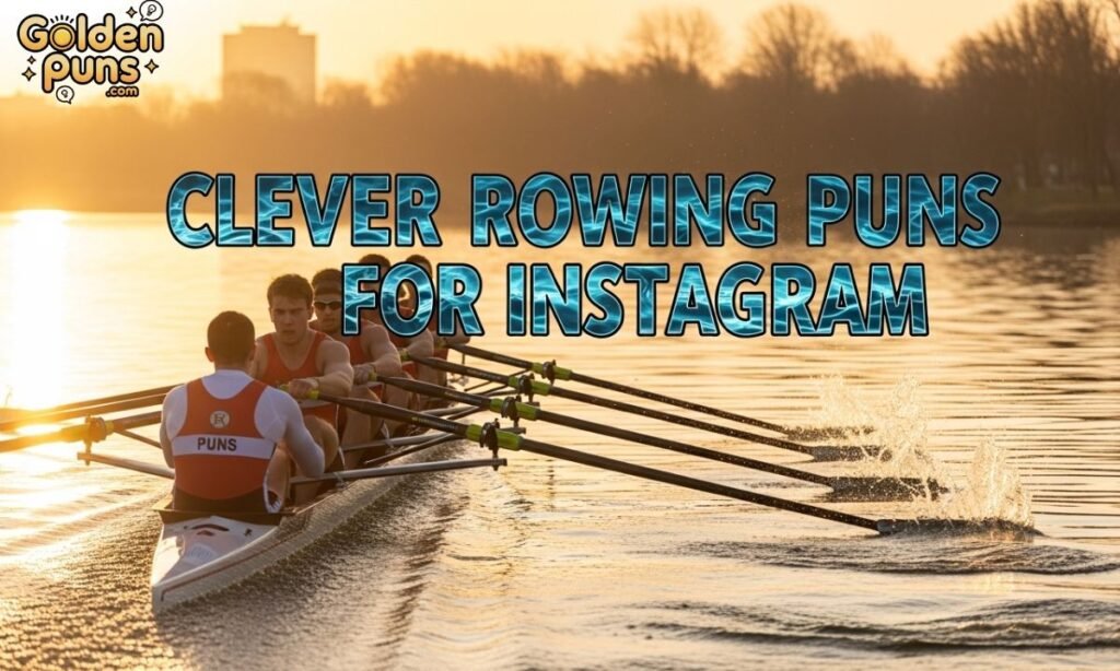 Clever Rowing Puns for Instagram