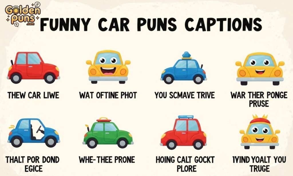 Funny Car Puns Captions