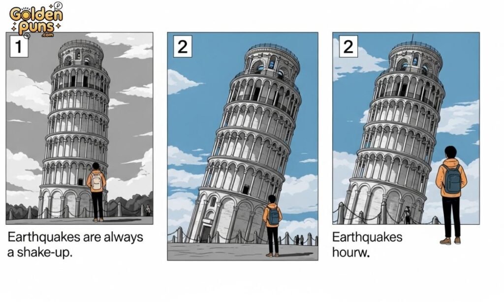 Funny Earthquake Puns Captions
