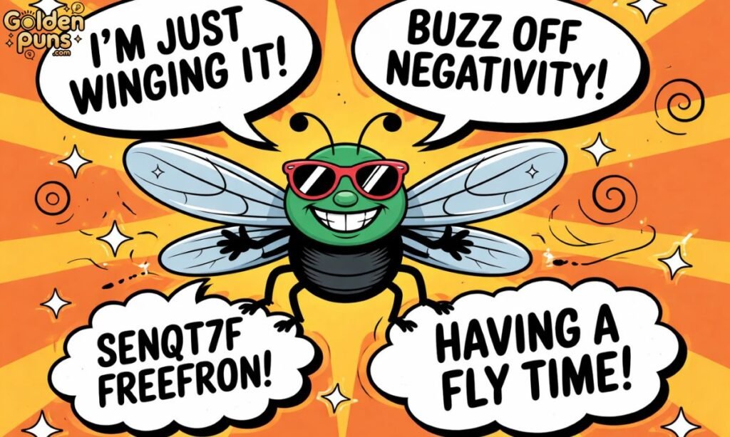 Funny Fly Puns Captions