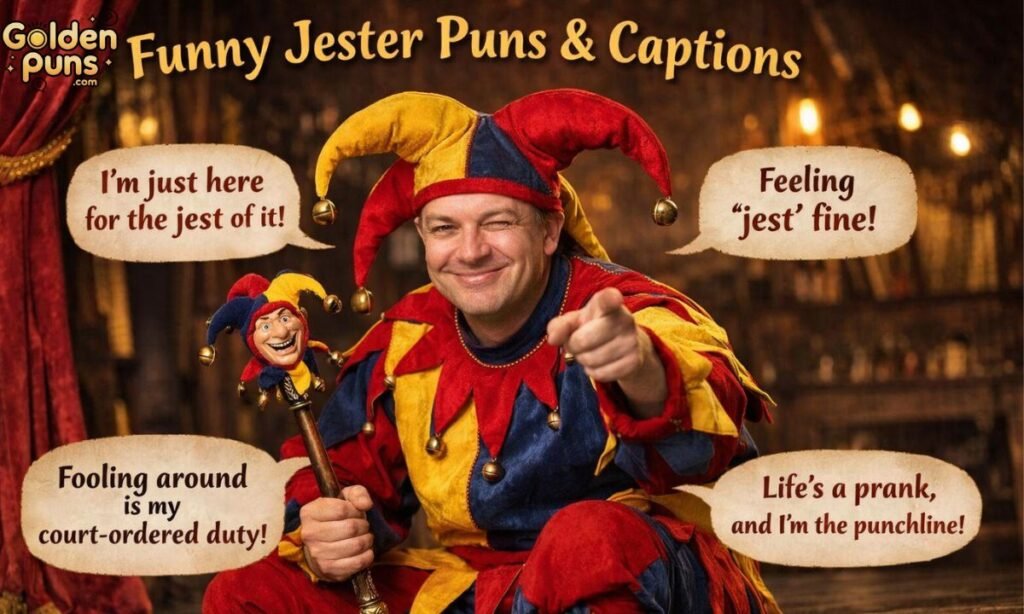 Funny Jester Puns Captions