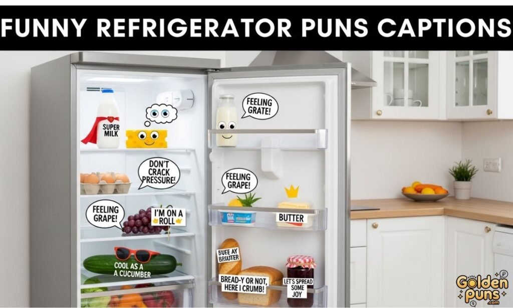 Funny Refrigerator Puns Captions