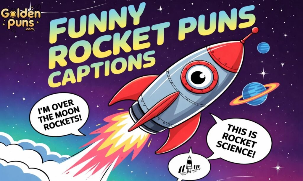 Funny Rocket Puns Captions