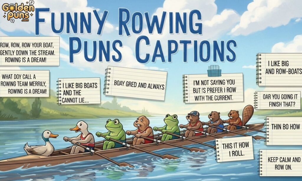 Funny Rowing Puns Captions