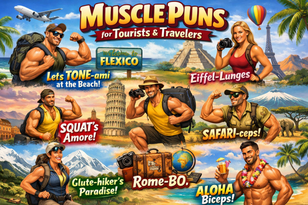 Muscle Puns for Tourists and Travelers