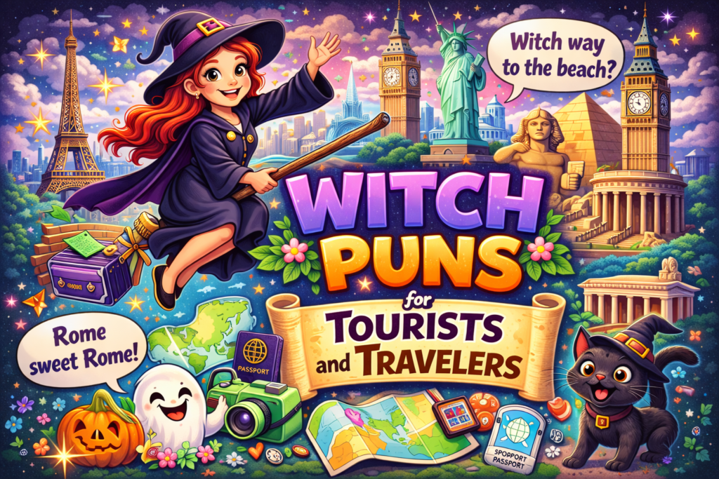 Witch Puns for Tourists and Travelers