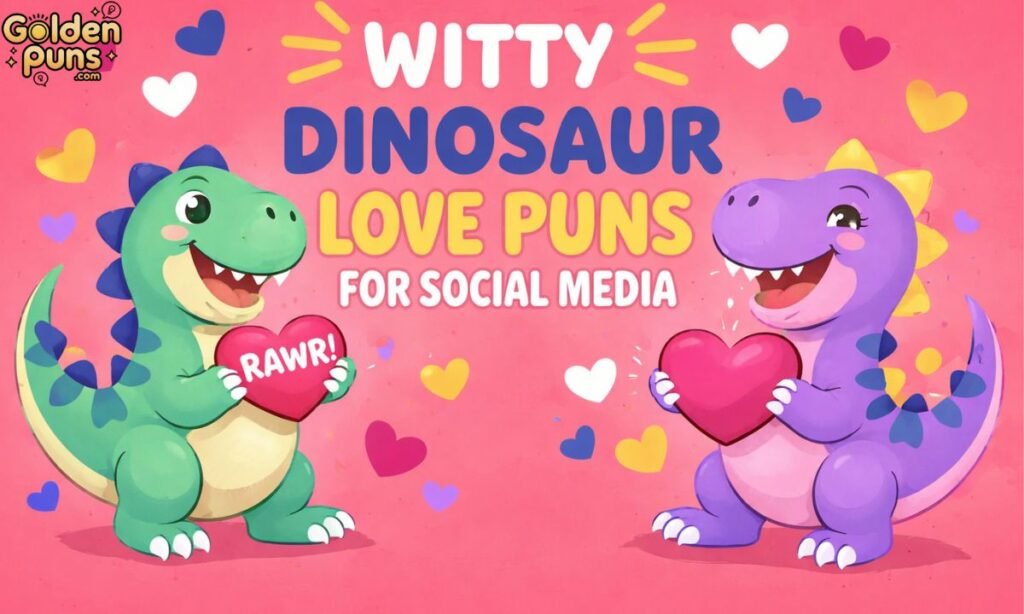Witty Dinosaur Love Puns
