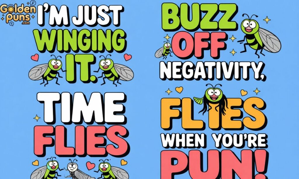Witty Fly Puns for Social Media