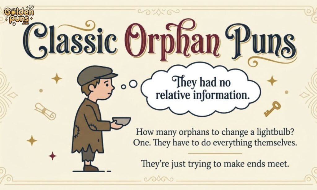 Classic Orphan Puns