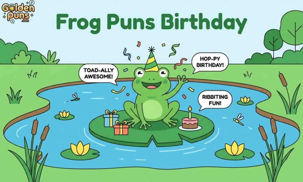 Frog Puns Birthday