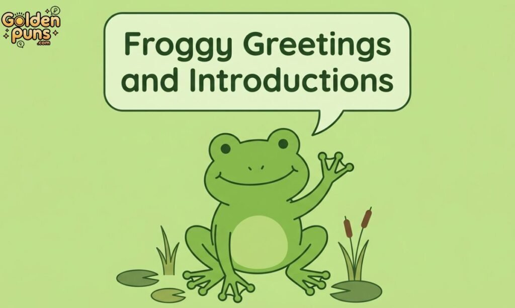 Froggy Greetings and Introductions
