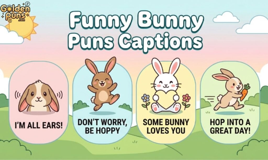 Funny Bunny Puns Captions
