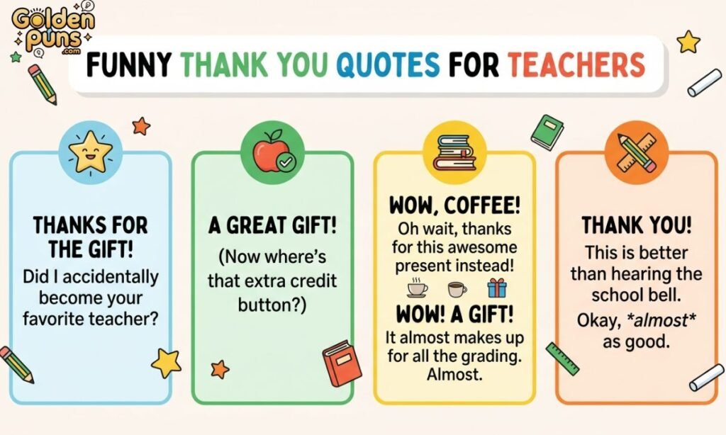 Funny Thank You Quotes For Teachers