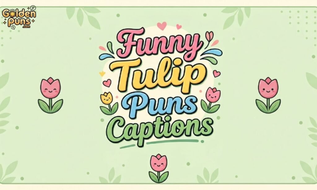 Funny Tulip Puns Captions