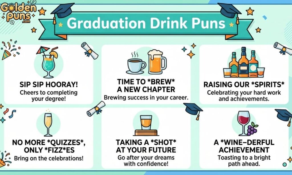 Graduation Drink Puns