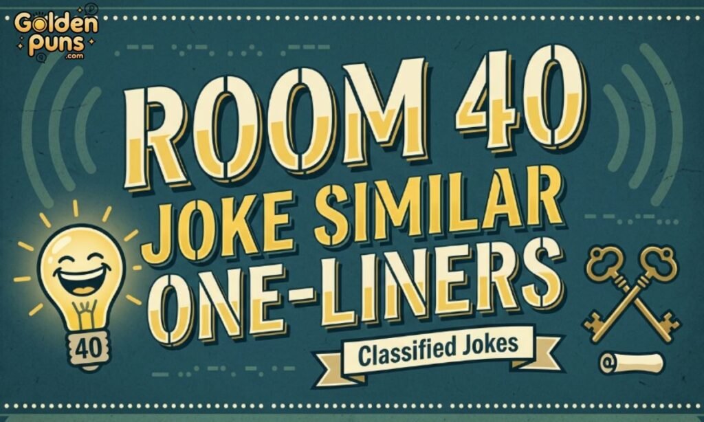 Room 40 Joke Similar One-Liners