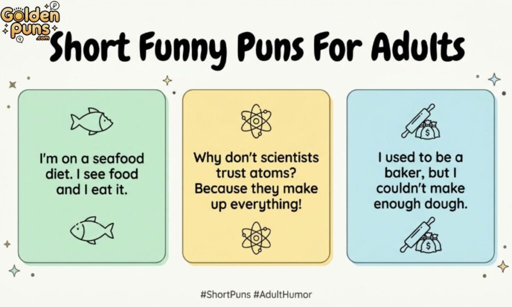 Short Funny Puns For Adults
