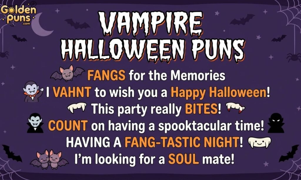 Vampire Halloween Puns