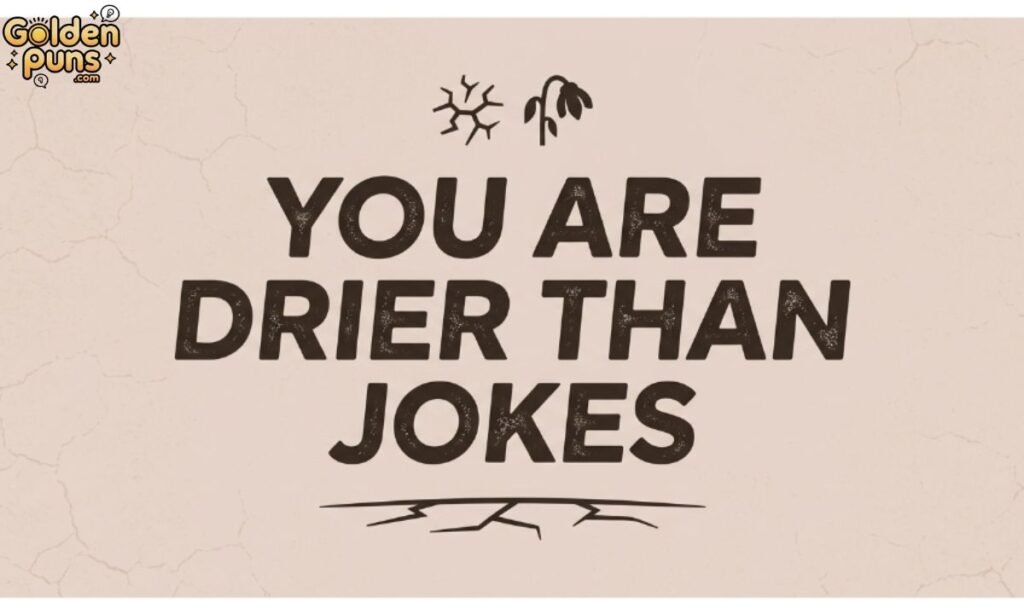 You Are Drier Than Jokes