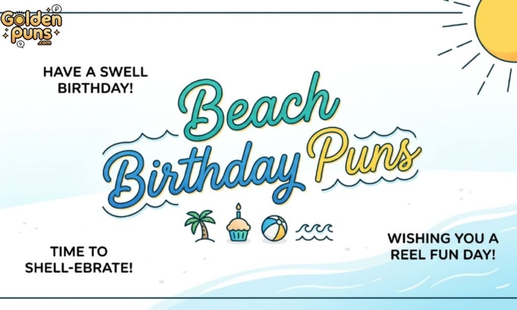 Beach Birthday Puns