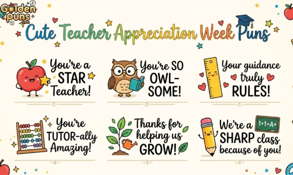 Cute Teacher Appreciation Week Puns