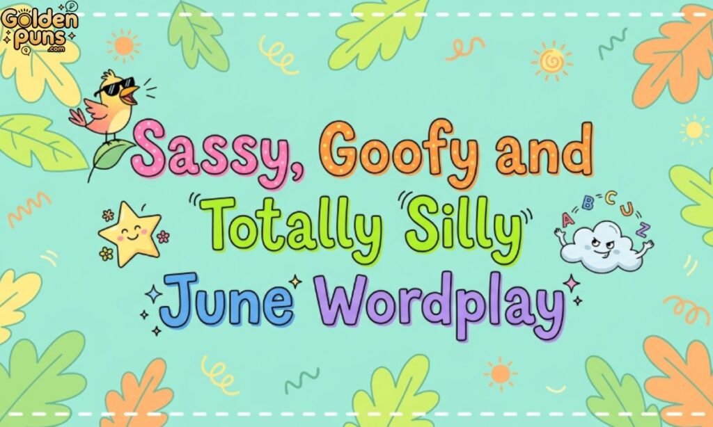 Sassy, Goofy and Totally Silly June Wordplay