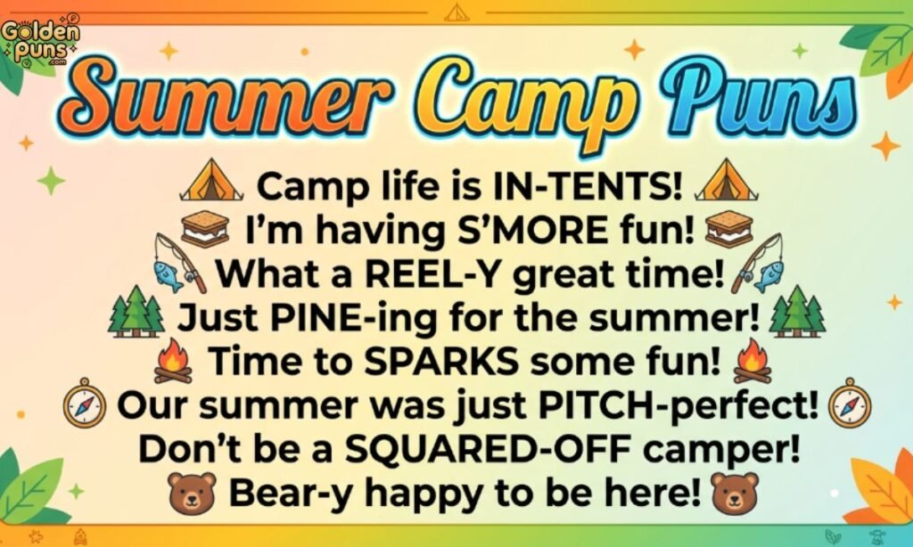 Summer Camp Puns