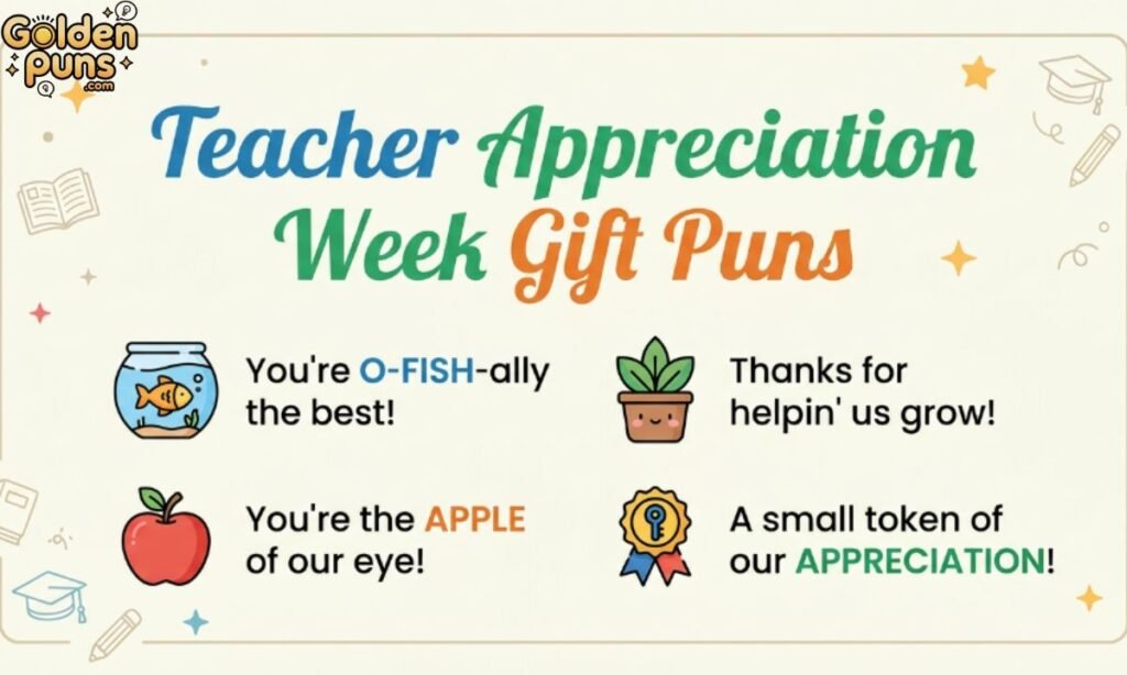 Teacher Appreciation Week Gift Puns
