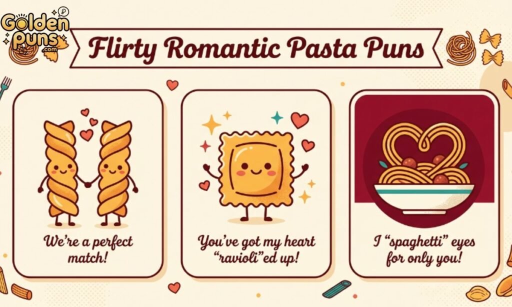 Flirty Romantic Pasta Puns